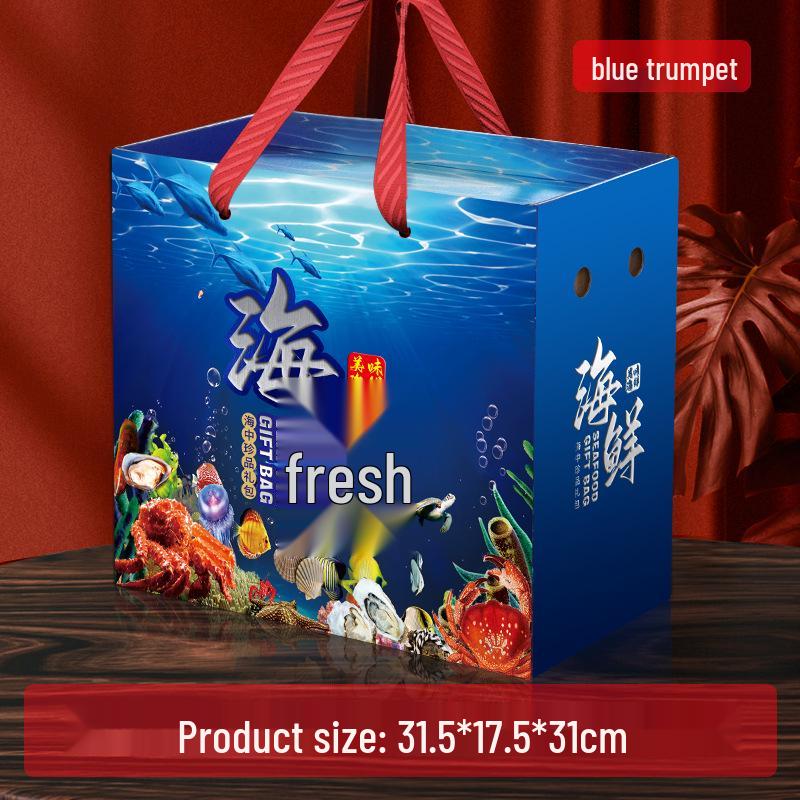 

High-End Universal Seafood Gift Box: Ribbonfish, Lobster, King Crab, Dried Goods with Foam Packaging Price for 10+ Gift Boxes