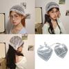 Stylish Lace Headwrap Triangular Hair Scarf Elegant Bandanas Headscarf for Women Music Festival Photo Head Accessories