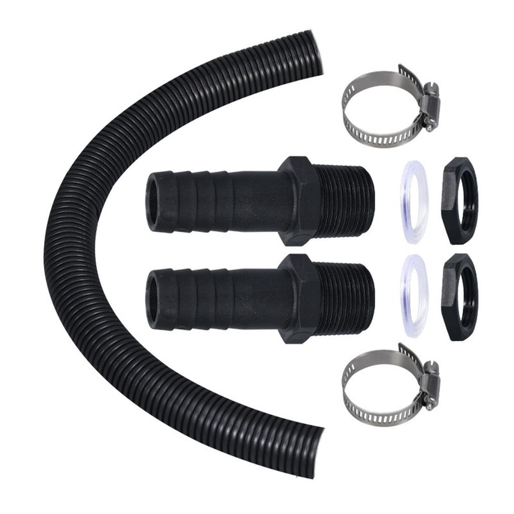 25mm Plastic Connector Rain Barrels In Series Hose Connector Pipe Link Rain Diverter Pipe Extension Kit Garden Water Connectors