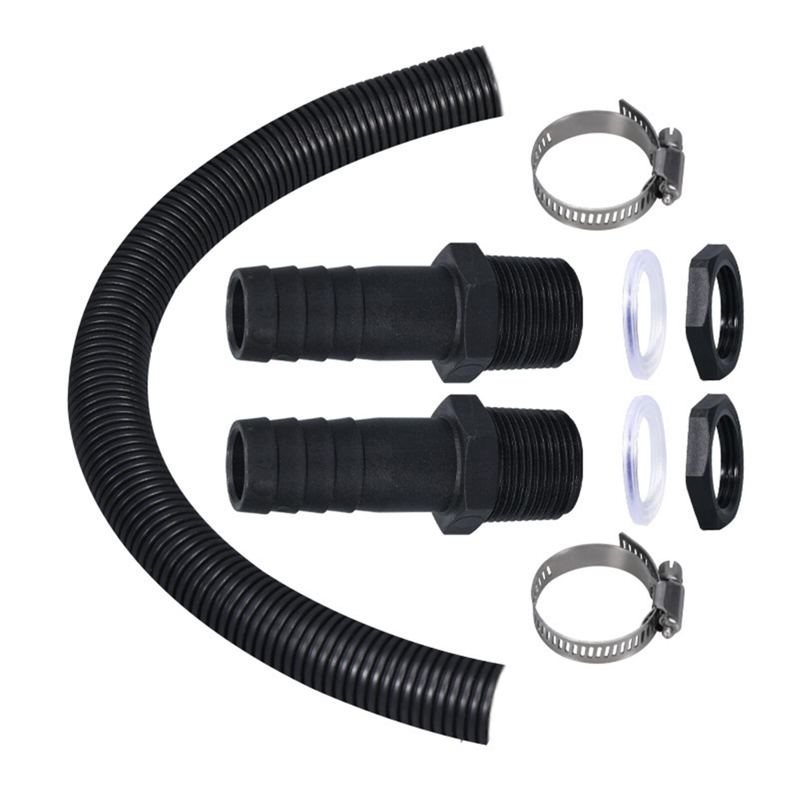 25mm Plastic Connector Rain Barrels In Series Hose Connector Pipe Link Rain Diverter Pipe Extension Kit Garden Water Connectors