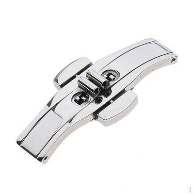 1 Piece Watch Clasp Buckle Double Push Button Butterfly Insert