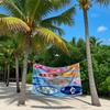 Hawaiian Surfboard Beach Towel Quick Drying Travel Towel Unisex Soft Comfortable Quick Dry Portable for Men Women Beach