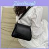 Stylish Pu Shoulder Bag Elegant Simple Square Bag Trendy For Women In Fall Colors Black White Blue Khaki