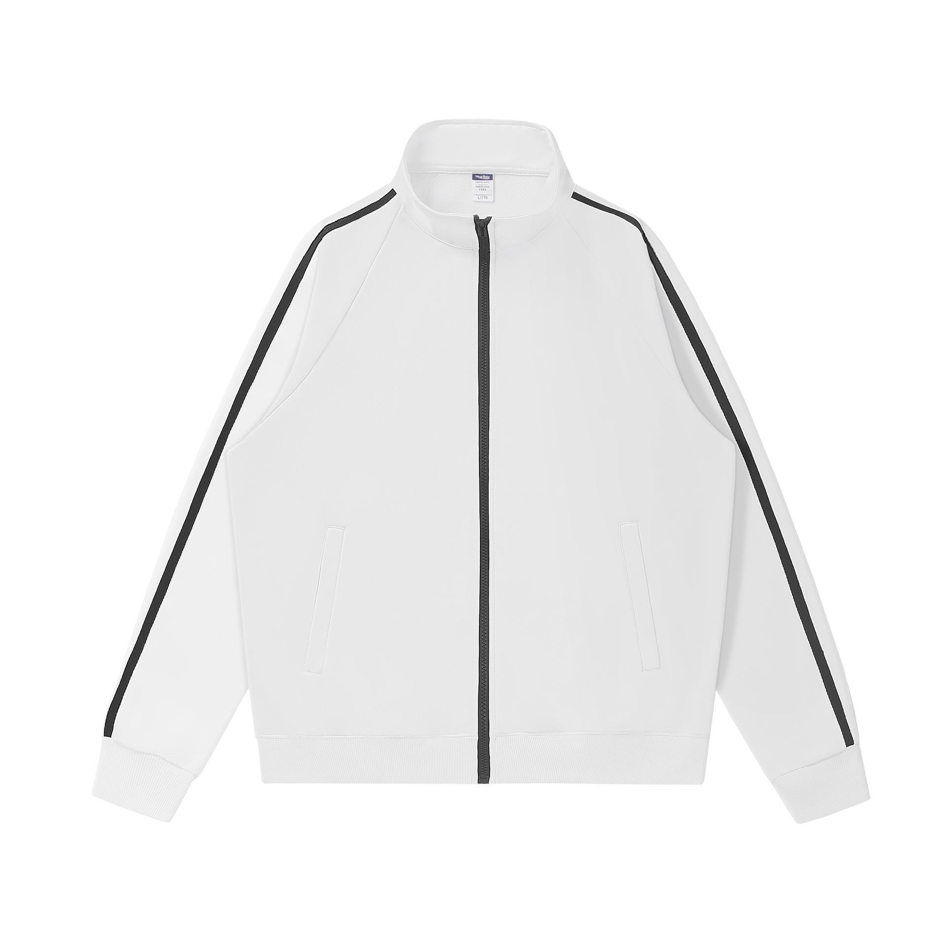 

Unisex Color Block Stand Collar Zip-Up Baseball Hoodie Jacket XL