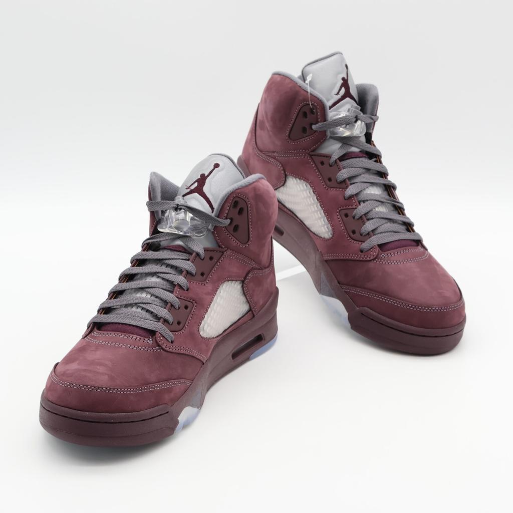 DZ4131-600 Nike Air Jordan 5 Retro Deep Burgundy Light Graphite Silver (Uomini)