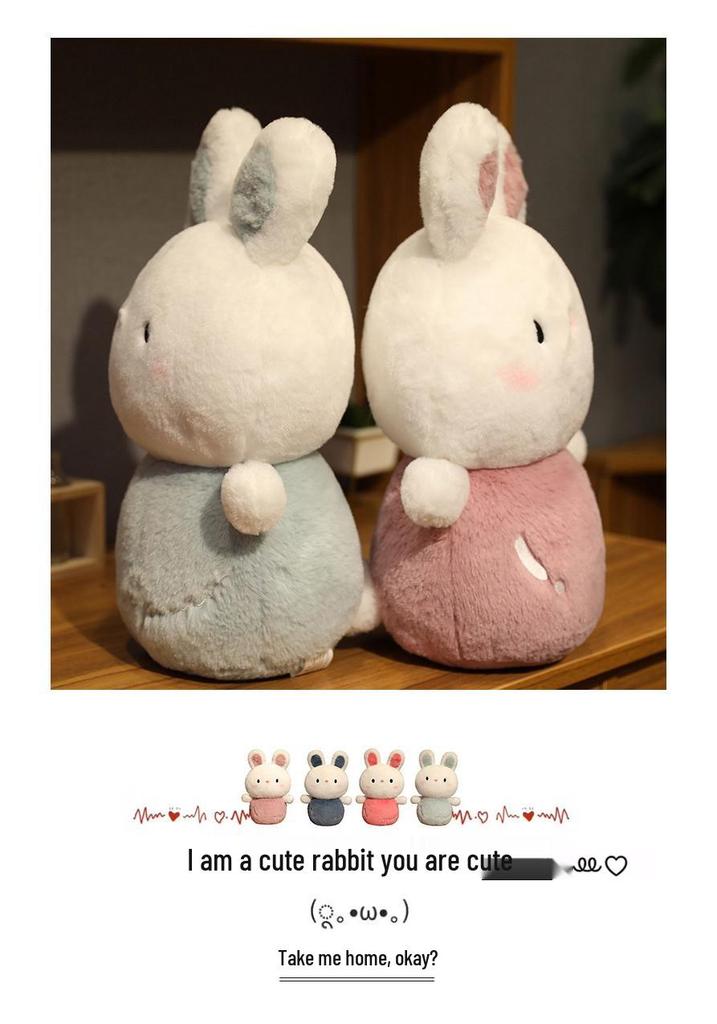 Super Soft Plush Rabbit Doll - Cute Hugging Cushion for Sleep