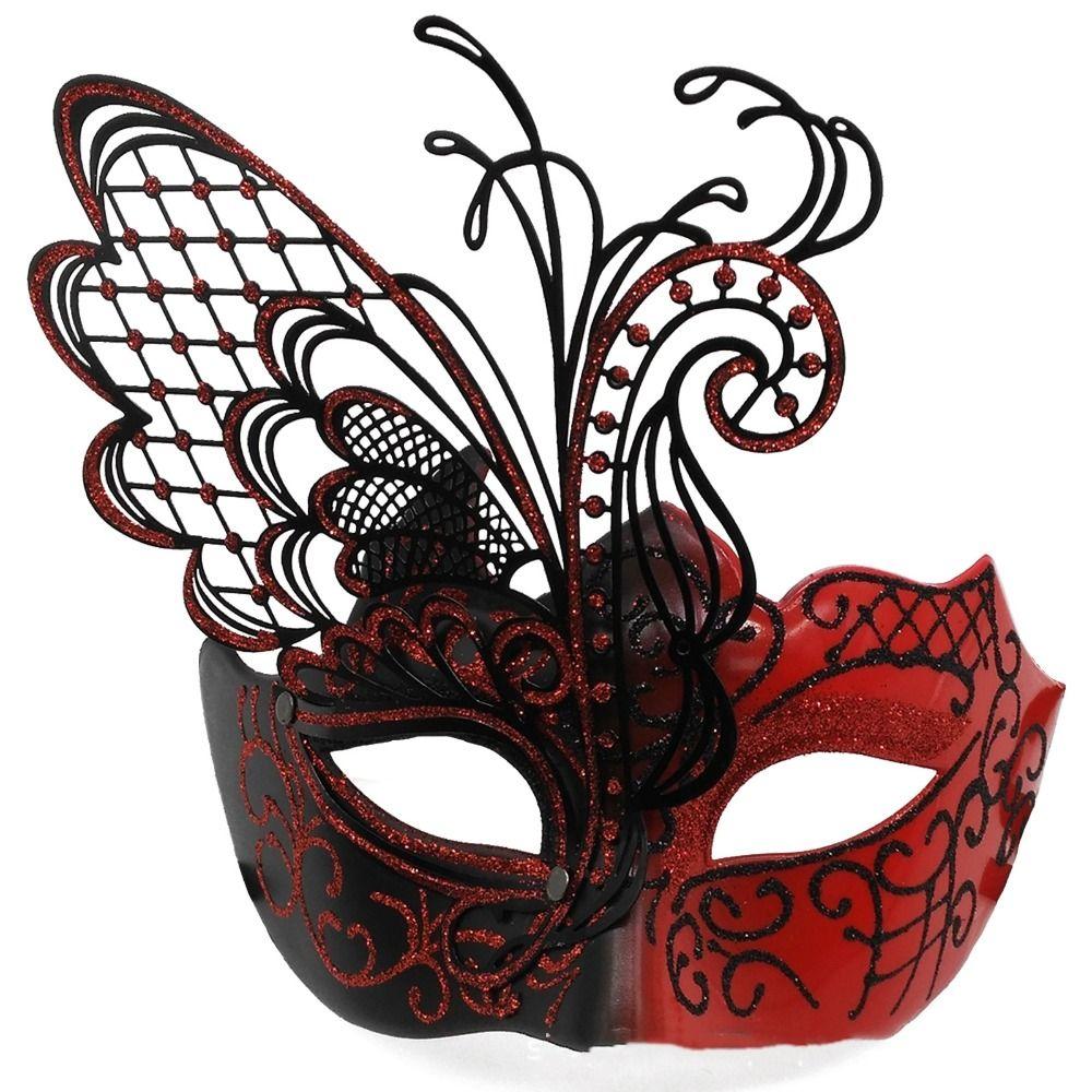 Retro Glitter Mask Beautiful Masquerade Cosplay Mask Half Face Mask  Carnival Costume Props