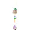 3 Pack Suncatchers Made with Reflective White and Metal Chains for Stable Outdoor or Indoor Hanging Applications