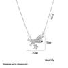 Women's Butterfly Zirconia Clavicle Necklace: Elegant, Fashionable, Titanium Steel Jewelry