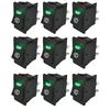 LED Rocker Fog Light Switch ASW-17D for Auto/Motorcycle, Red/Yellow/Blue/Green, 12-24V