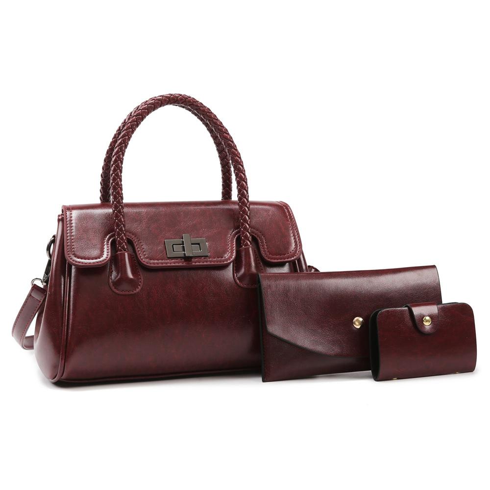 Women S Bag Handbag Large Capacity Premium Sense Retro Women S Shoulder Bag Messenger Bag красный
