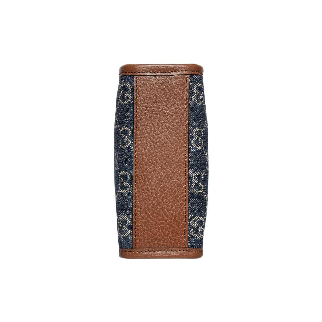 Gucci Mini Tote Bag With Interlocking G Blue/Ivory Unisex Tote_bags 671623-2KQGT-8375