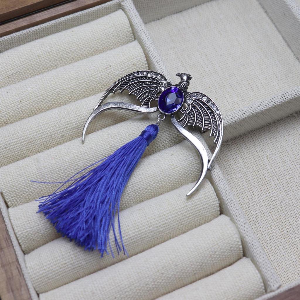 Harry Potter Rhinestone Tassel Brooch & Necklace Pendant