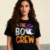 Halloween Ghost The Boo Crew Costume Festival Unisex Tee Daily Life Casual Unisex Women Clothing Halloween Creative Design Tshirt
