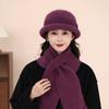 New Winter Pot Hat Rabbit Hair Women Winter Warm Plus Velvet Thickened Wool Knit Hat Fashionable Ear Protection