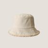 Double sided Lamb Velvet Pot Hat Men Autumn and Winter New Hat Women Korean Corduroy Fisherman Hat Warmth Thickened Bucket
