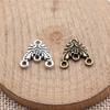 Geometric Flower Multi Loop Connectors Metal Links For Earrings Accessories Parts