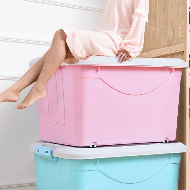 Extra Large Plastic Storage Box for Clothes, Quilts, and Toys - Thickened Organizer with High Capacity