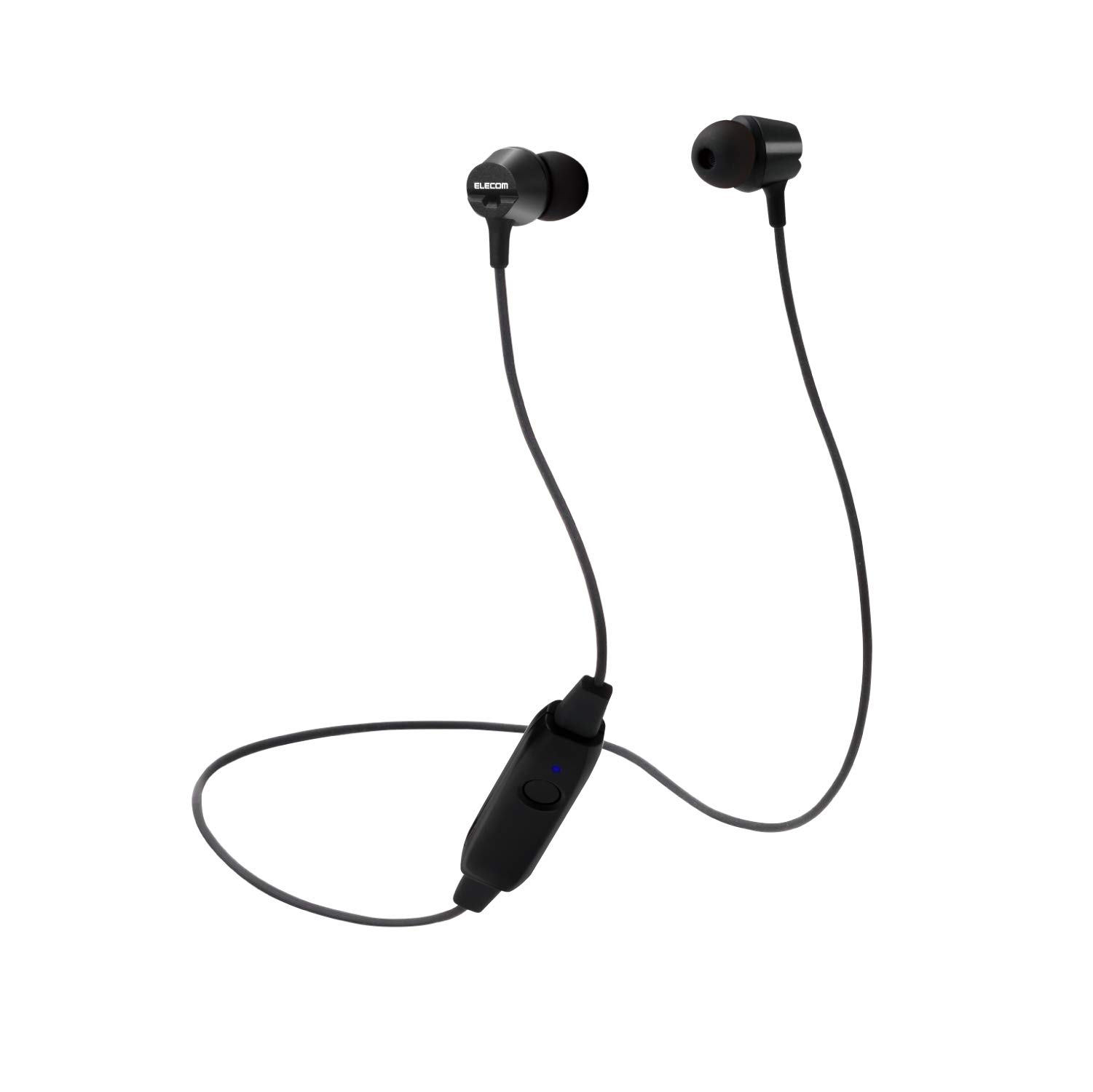 

ELECOM Bluetooth Bluetooth Earphones Wireless [Overwhelming Bass and Clear Sound] with Bass Mode GrandBass GB11 Black LBT-GB11BK