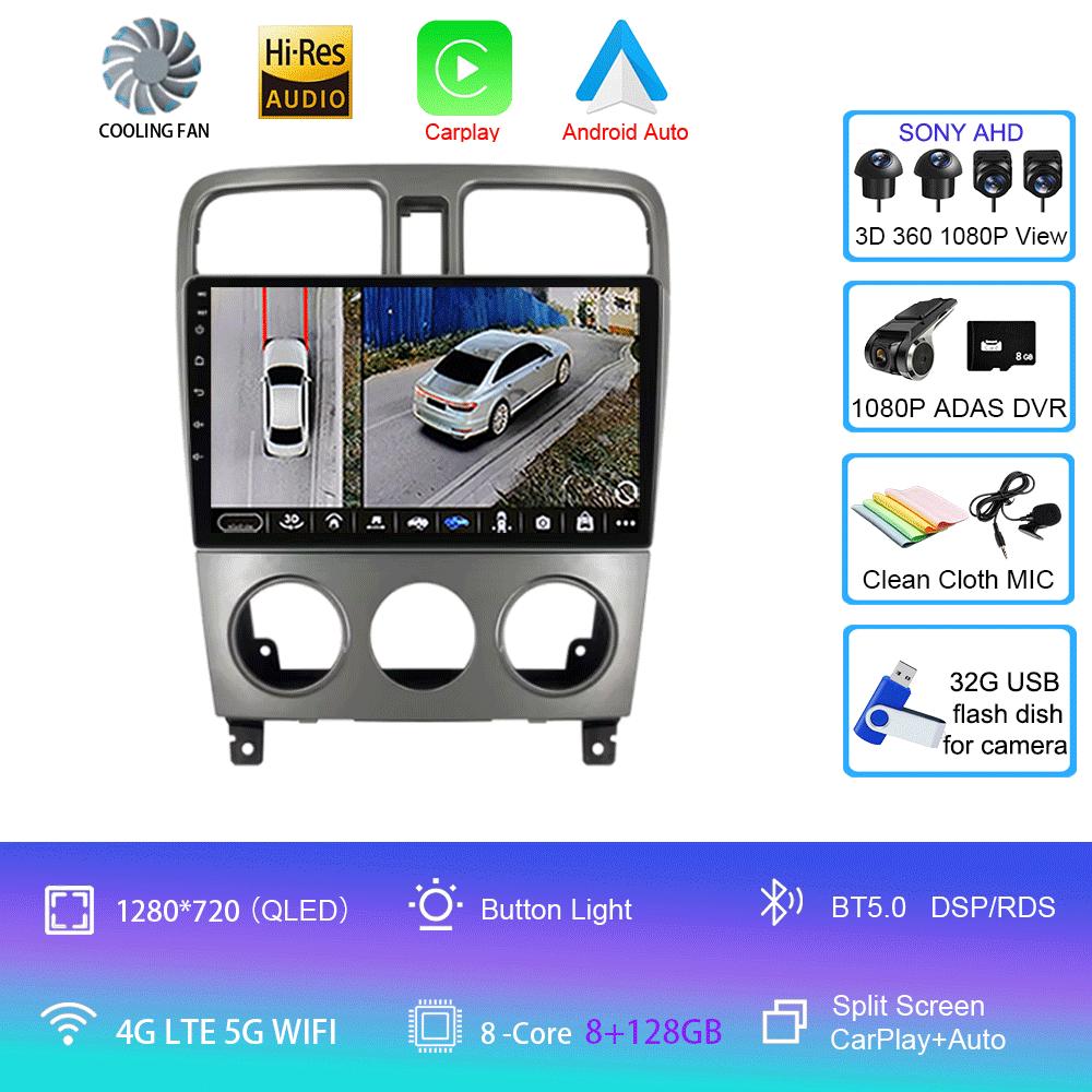 Android 14 For Subaru Forester Spoiler 2004 2005 2006 2007 2008 Radio Multimedia Video Player Navigation GPS WIFI BT DSP Stereo