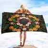 Christmas Beach Towel,Beach Towel Oversized Sandproof,Super Absorbent Sand Free Thin Quick Drying Microfiber Beach Towel