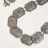New Retro Women's Geometric Heavy Industry Engraving Ethnic Style Flowers Fashionable Metal Waist Chain