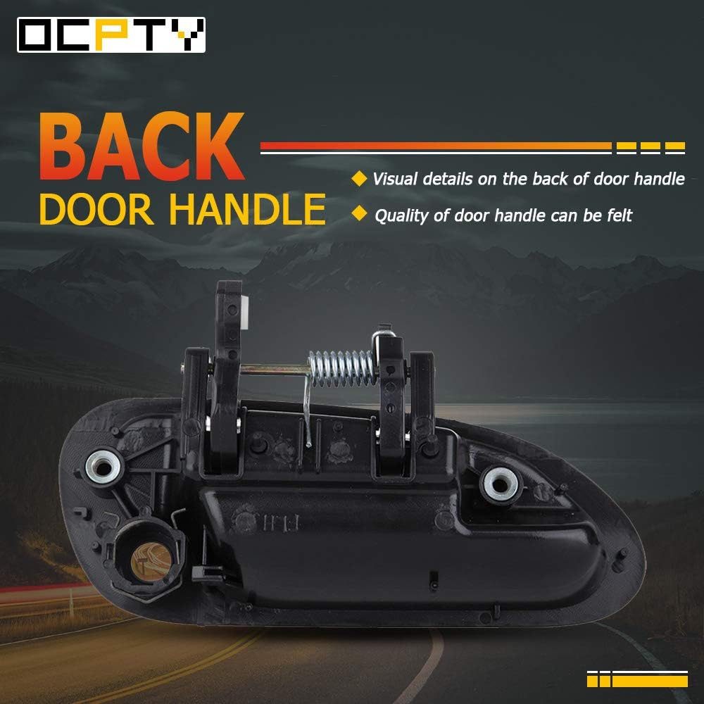 OCPTY Door Handle Exterior Front Driver Left Side Replacement Fit 1998-2002 for Honda for Accord Outside Door Handle Black