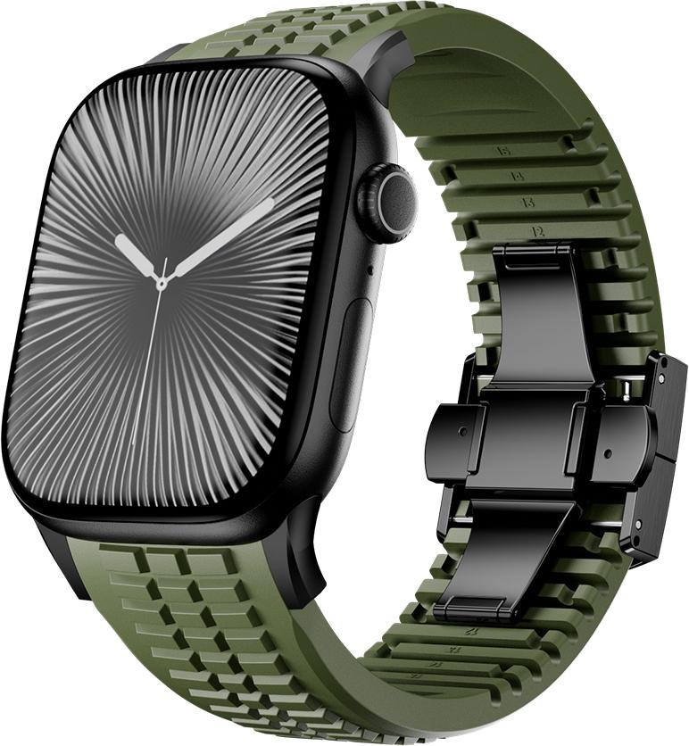 Silicone Band for Apple Watch Ultra 3 2 49mm Series 11 10 46mm Sports Strap for Iwatch 9 8 7 6 5 4 SE 2025 44mm 45mm Watchband