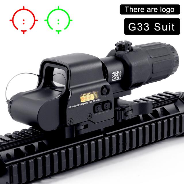 558 552 Holografický kolimátorový zaměřovač Red Dot DOptic Sight Reflex s 20mm držáky na lištu pro taktiku lovu airsoftové odstřelovací pušky