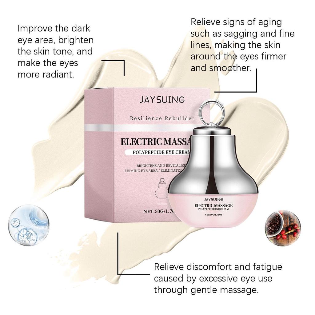 JAYSUING Electric Eye Cream: Moisturizing & Elasticity-Enhancing Massage Cream for Eye Area Repair and Skin Care Relief.