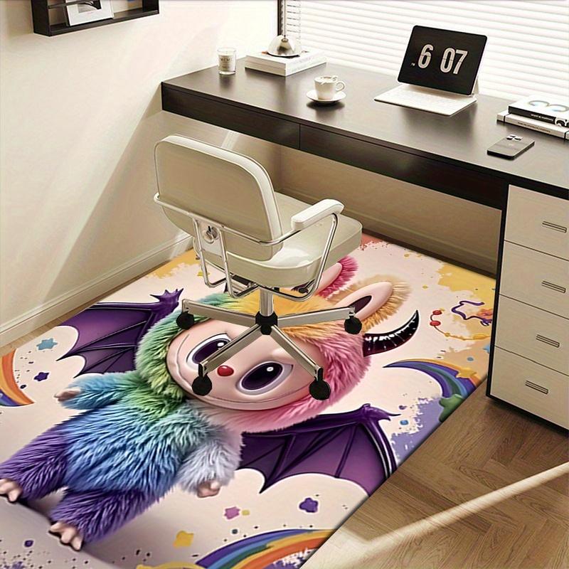 1pc Archangel,Labubu Office Carpet Soft Polyester Entrance Carpet Washable Non slip Machine Washable