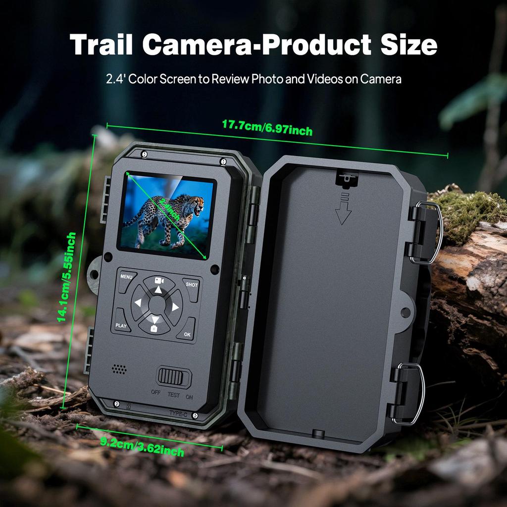 HD Waterproof Wildlife Hunting & Monitoring Camera for Forest Protection