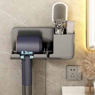 Hair Dryer Holder Wall Mounted Wall Dryer Cradle Straightener Stand Hairdryer Blow Dryer Organizer for Bathroom Bathroom Shelves