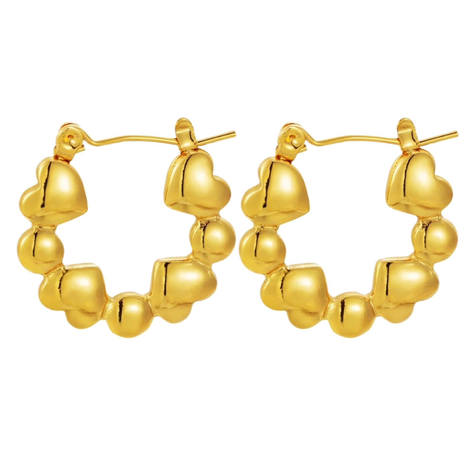 Stainless Steel Earrings for Women Vintage Luxury Stylish Titanium Steel Jewelry