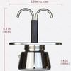 Tragbarer Edelstahl Moka Topf Italienischer Espresso DIY Röhren Kaffeekocher Outdoor Camping Kaffeeausrüstung Set