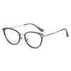 Stylish Tea-Colored Cat-Eye Reading Glasses with Anti-Blue Light and Anti-Radiation Protection