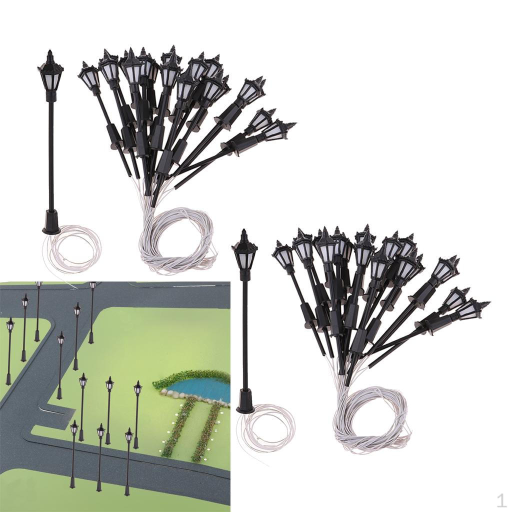 

40pc 1: 100 Model Garden Crossing Light For Table Accessories 7cm