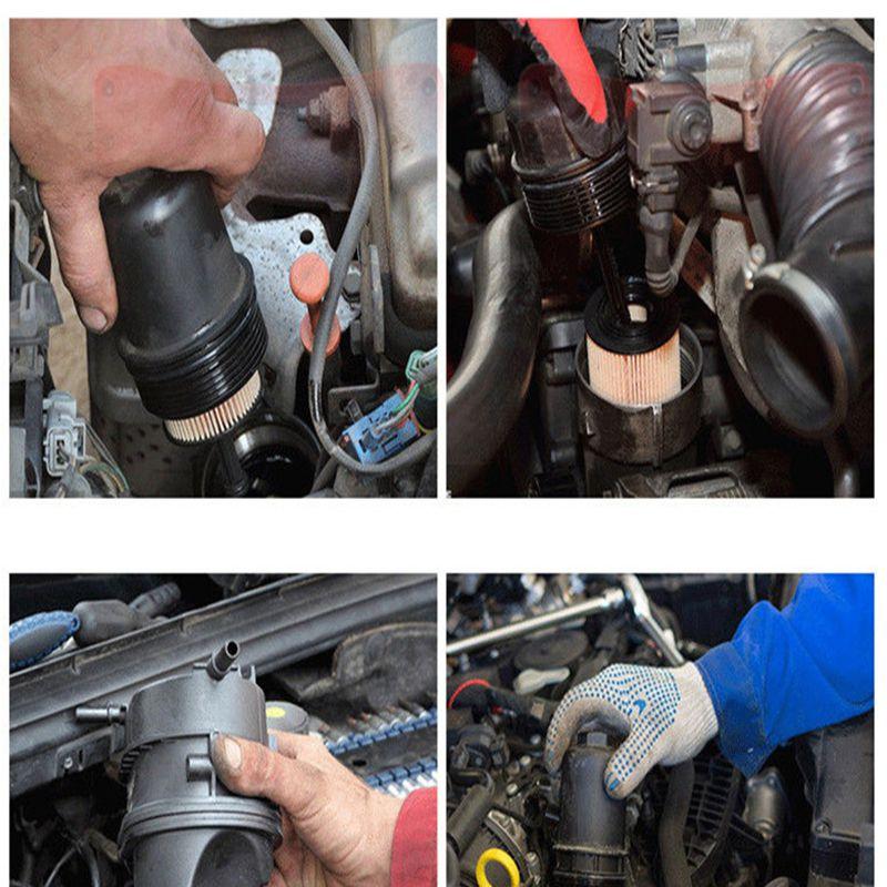 60-80/80-105/105Adjustable Two-Jaws Oil Filter Wrench Filter Filter Wrenches Remover Steel Fuel Cast Two-Claw Disassembly Tools