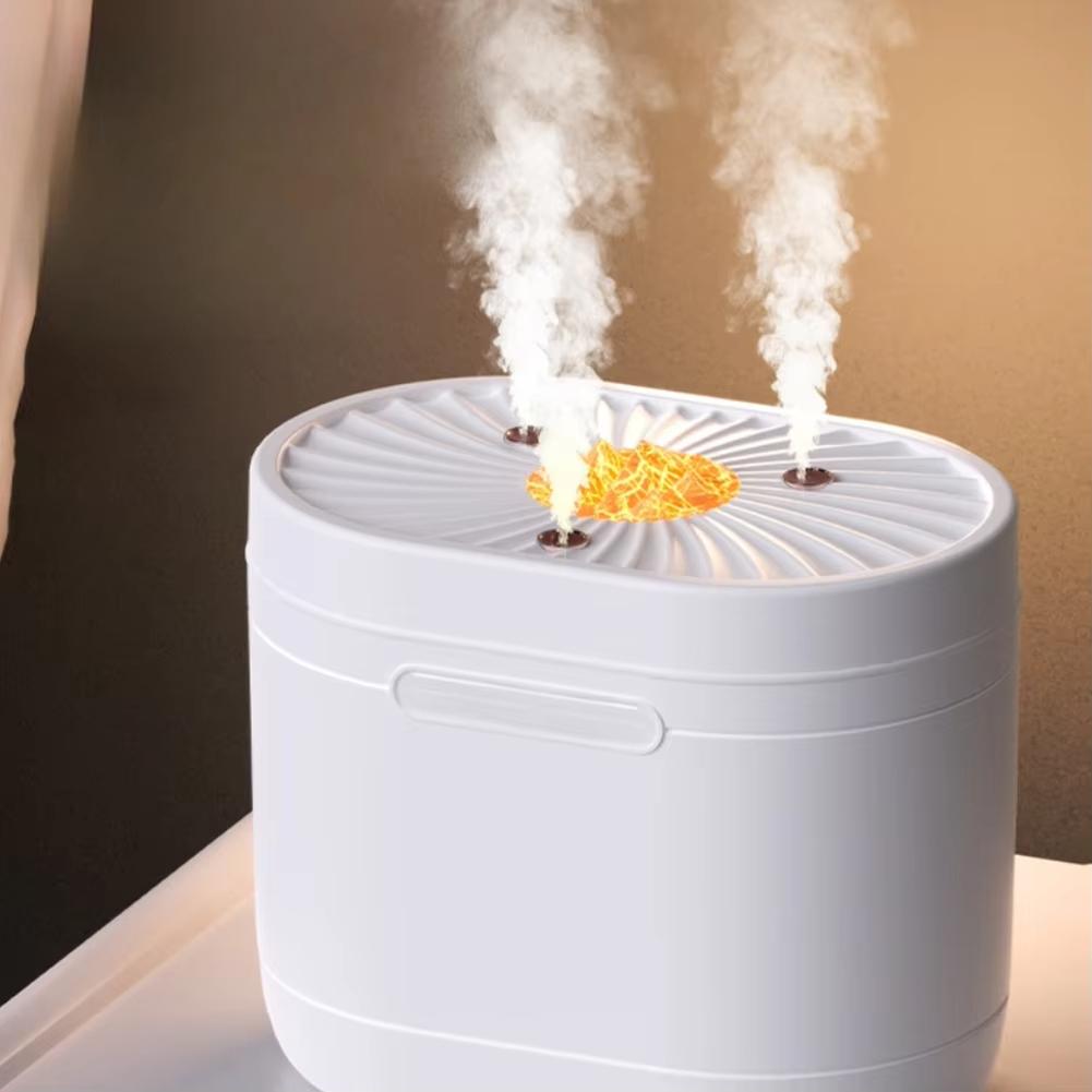 Luxury USB Mini Humidifier Silent Bedroom Aroma Three Mouthed Spray Mist Portable Home Air Purifier Elegant Device USB Charging