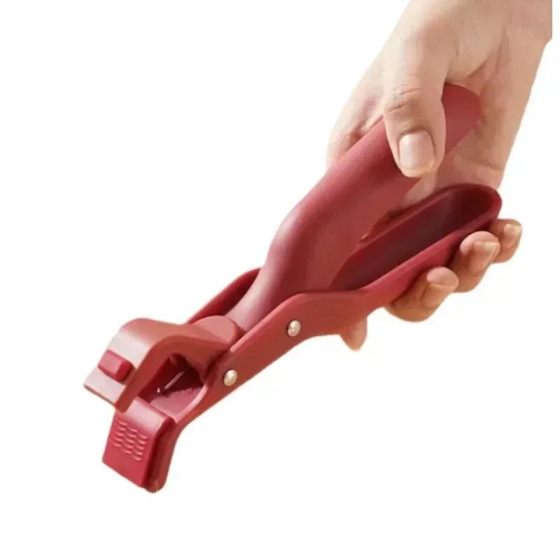 Anti skålding Brettholder Skålholder Multifunksjonell Brettholder Anti Slip Creative Home Kitchen Silikon Anti Scalding Clip
