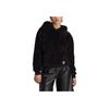 adidas Originals Solid Color Hooded Pullover Long Sleeve Sweatshirt Women Casual Loose Fit Black IC2253
