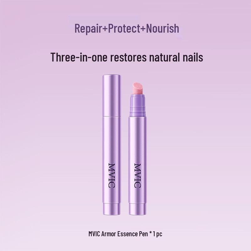 MVIC Armor Repair Essence: Brightening Exfoliating Nail Serum with Moisturizing, Polishing Cuticle Oil