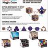 Kinder 3D Magnetisches Geometrisches Würfel Puzzle Spielzeug Verwandlungsfähig und Interaktiv