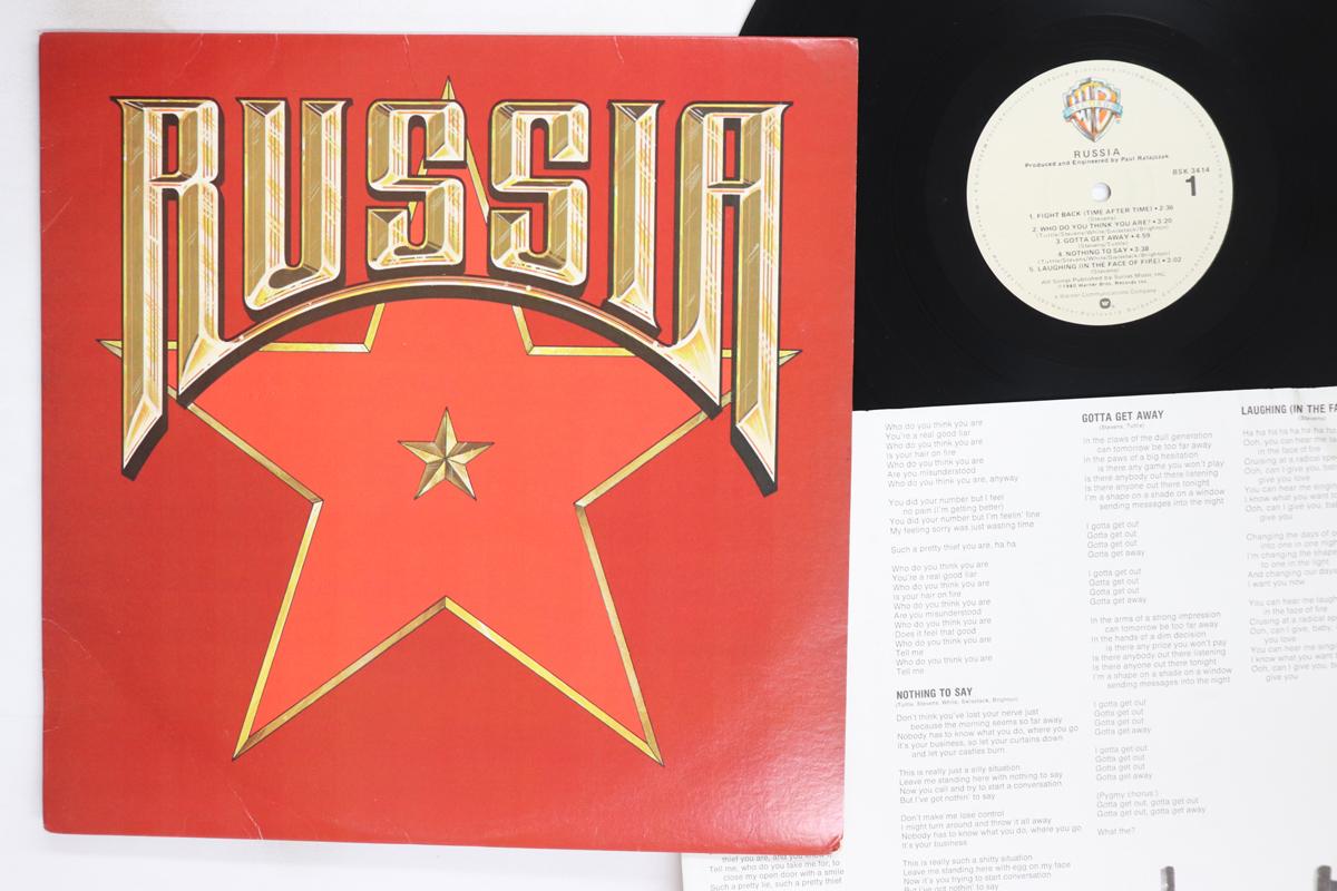 

Виниловая пластинка RUSSIAN ROULETTE Россия BSK3414 WARNER BROS 1980 США Рок Б/у