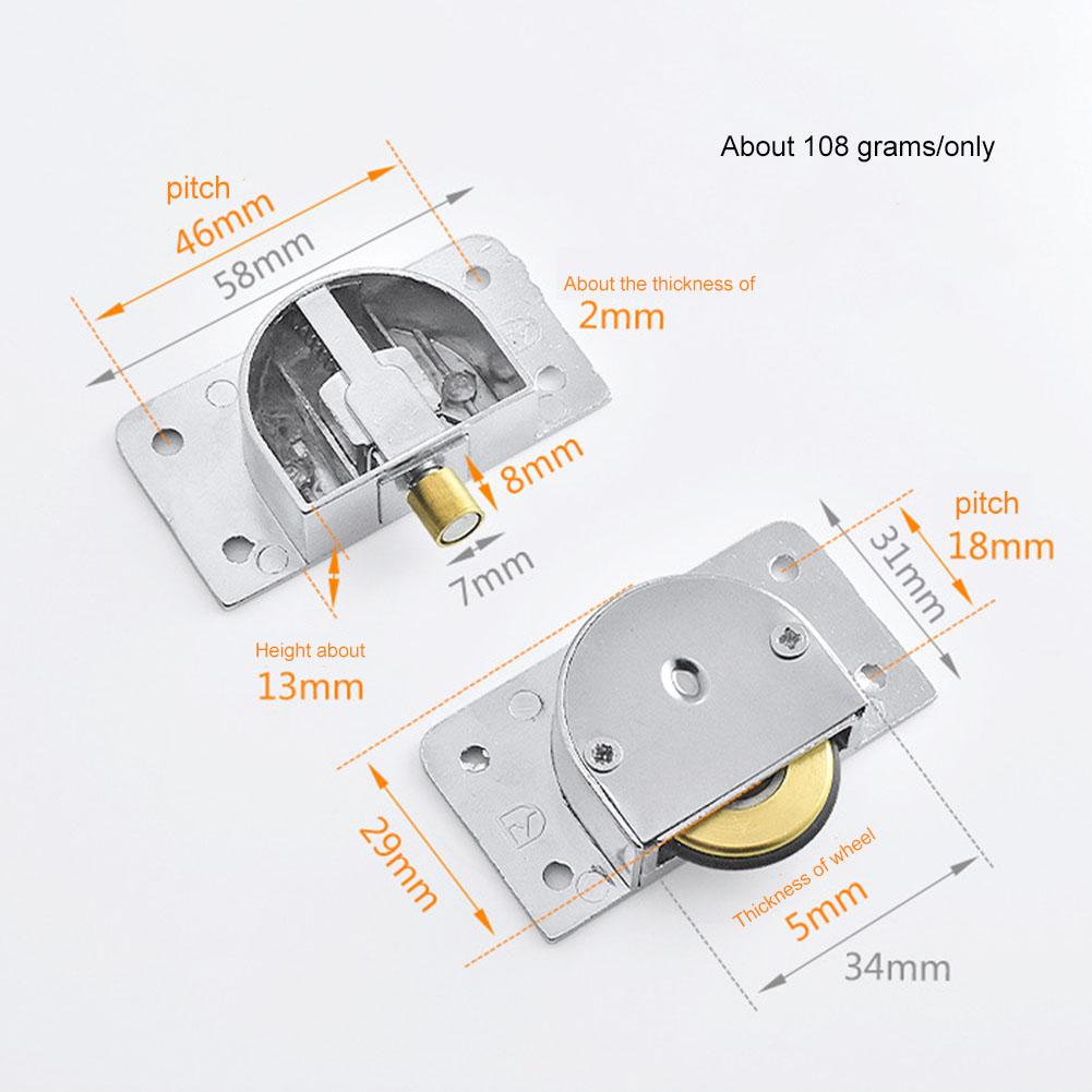 Door Rollers Stainless Steel Sliding Door Wheel Cabinet Pulley Hanging Pulley Up And Down Rail Wheel Furniture Hardware