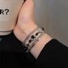 Alloy Stylish Artistic Bracelet With Ethnic Geometric Design For Gifts Travel
