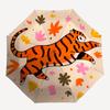 1pc Tiger Illustration Automatic Folding Umbrella, 8-Rib Iron Frame, Casual Outdoor Accessory for Birthday Festival Gifts Yy251128196