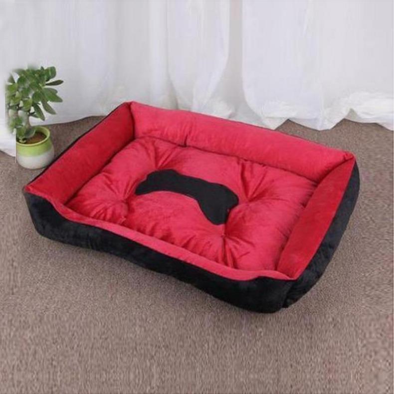Soft Pet Bed Flannel Thickened Pet Fleece Dog House Soft Fleece Nest Dogs Baskets Mat Puppy Kennel For Cat Breathable Pets Bed