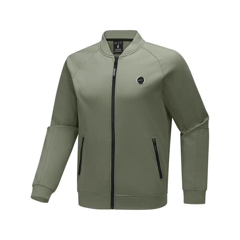 SKECHERS Men s Stand Collar Knit Cardigan L