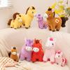 Horse Plush Doll 2026 Year of The Horse Plushie Realistic Pony Doll Soft Stuffed Animal Gift for Bag Car Decor